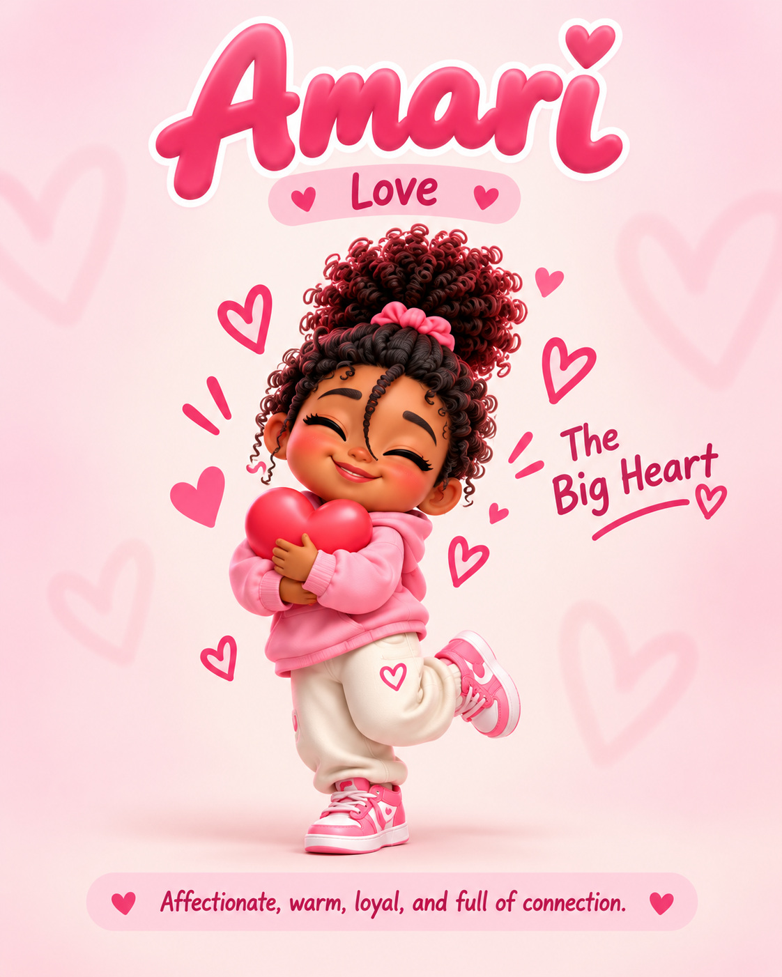 Amari, the full-body love Bodoji character poster